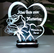 Laden Sie das Bild in den Galerie-Viewer, Alles Gute Alles Liebe zum MUTTERTAG-Beste Mama- GeschenkIDEE Liebe Herz Acryl**