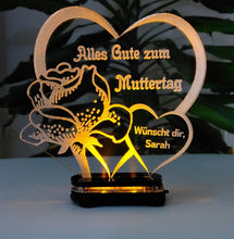 Laden Sie das Bild in den Galerie-Viewer, Alles Gute Alles Liebe zum MUTTERTAG-Beste Mama- GeschenkIDEE Liebe Herz Acryl**
