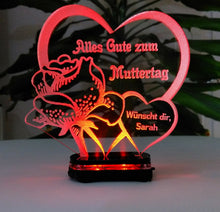 Laden Sie das Bild in den Galerie-Viewer, Alles Gute Alles Liebe zum MUTTERTAG-Beste Mama- GeschenkIDEE Liebe Herz Acryl**