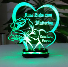 Laden Sie das Bild in den Galerie-Viewer, Alles Gute Alles Liebe zum MUTTERTAG-Beste Mama- GeschenkIDEE Liebe Herz Acryl**