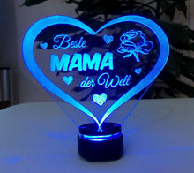 Laden Sie das Bild in den Galerie-Viewer, Alles Gute Alles Liebe zum MUTTERTAG-Beste MAMA- GeschenkIDEE Liebe Herz Acryl.