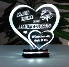 Laden Sie das Bild in den Galerie-Viewer, Alles Gute Alles Liebe zum MUTTERTAG-Beste Mama- GeschenkIDEE Liebe Herz Acryl**
