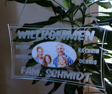 Load image into Gallery viewer, Homemade Haus Türschild - personalisiert mit Name und Foto- Deko*