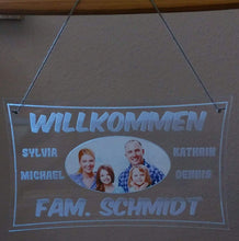 Load image into Gallery viewer, Homemade Haus Türschild - personalisiert mit Name und Foto- Deko*