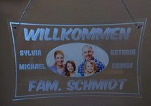 Load image into Gallery viewer, Homemade Haus Türschild - personalisiert mit Name und Foto- Deko*