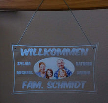 Load image into Gallery viewer, Homemade Haus Türschild - personalisiert mit Name und Foto- Deko*