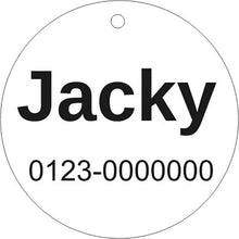Laden Sie das Bild in den Galerie-Viewer, Hundemarke Haustierbedarf:Hunde:Hundemarken HUNDEMARKE KATZENMARKE MIT GRAVUR NAME UND TELEFONNUMMER-ACRYLGLAS