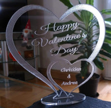 Laden Sie das Bild in den Galerie-Viewer, topgraveure Geschenk 125 x 120 mm / Valentine's Day Ich liebe dich, mein Schatz - Valentinstag Geburtstag graviert mit Ihrem Namen