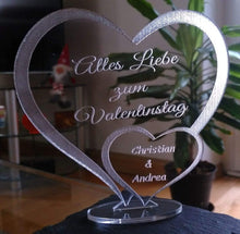 Laden Sie das Bild in den Galerie-Viewer, topgraveure Geschenk 125 x 120 mm / Valentinstag Ich liebe dich, mein Schatz - Valentinstag Geburtstag graviert mit Ihrem Namen