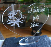 Laden Sie das Bild in den Galerie-Viewer, topgraveure Geschenk 98 x 70 mm / Model 1 HERZ ICH LIEBE DICH VALENTINSTAG GEBURTSTAG GESCHENK DER LIEBE LIEBESERKLÄRUNG**