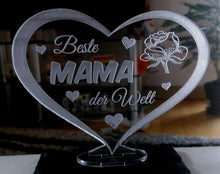 Laden Sie das Bild in den Galerie-Viewer, topgraveure Geschenk 98 x 74 mm / Modell 1 Beste Mama HERZ BESTE MAMA ALLES GUTE ALLES LIEBE MUTTERTAG GESCHENK GEBURTSTAG LIEBE*