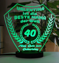 Laden Sie das Bild in den Galerie-Viewer, topgraveure Geschenk Dekor Beste Mama Oma Schwester Freundin Muttertag Geschenk Geburtstag Liebe LED-Licht*