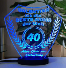 Laden Sie das Bild in den Galerie-Viewer, topgraveure Geschenk Dekor Beste Mama Oma Schwester Freundin Muttertag Geschenk Geburtstag Liebe LED-Licht*