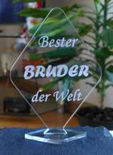 Laden Sie das Bild in den Galerie-Viewer, topgraveure Geschenk Dekor BESTER BRUDER GEBURTSTAG BRUDER GESCHENK
