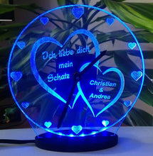 Laden Sie das Bild in den Galerie-Viewer, topgraveure Geschenk Dekor Ich liebe dich - Geschenk für Valentinstag Hochzeit Geburtstag Liebe*LED-Licht