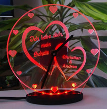 Laden Sie das Bild in den Galerie-Viewer, topgraveure Geschenk Dekor Ich liebe dich - Geschenk für Valentinstag Hochzeit Geburtstag Liebe*LED-Licht