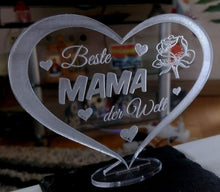 Laden Sie das Bild in den Galerie-Viewer, topgraveure Geschenk HERZ BESTE MAMA ALLES GUTE ALLES LIEBE MUTTERTAG GESCHENK GEBURTSTAG LIEBE*
