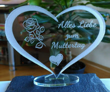 Laden Sie das Bild in den Galerie-Viewer, topgraveure Geschenk HERZ BESTE MAMA ALLES GUTE ALLES LIEBE MUTTERTAG GESCHENK GEBURTSTAG LIEBE*
