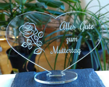 Laden Sie das Bild in den Galerie-Viewer, topgraveure Geschenk HERZ BESTE MAMA ALLES GUTE ALLES LIEBE MUTTERTAG GESCHENK GEBURTSTAG LIEBE*