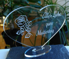 Laden Sie das Bild in den Galerie-Viewer, topgraveure Geschenk HERZ BESTE MAMA ALLES GUTE ALLES LIEBE MUTTERTAG GESCHENK GEBURTSTAG LIEBE*