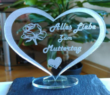 Laden Sie das Bild in den Galerie-Viewer, topgraveure Geschenk HERZ BESTE MAMA ALLES GUTE ALLES LIEBE MUTTERTAG GESCHENK GEBURTSTAG LIEBE
