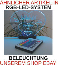 Laden Sie das Bild in den Galerie-Viewer, topgraveure Geschenk HERZ ICH LIEBE DICH LED-LICHT VALENTINSTAG MIT IHREM NAMEN EINGRAVIERT LIEBE