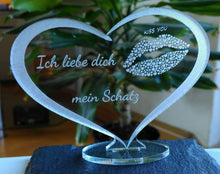 Laden Sie das Bild in den Galerie-Viewer, topgraveure Geschenk HERZ ICH LIEBE DICH VALENTINSTAG GEBURTSTAG GESCHENK DER LIEBE LIEBESERKLÄRUNG
