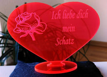 Laden Sie das Bild in den Galerie-Viewer, topgraveure Geschenk HERZ ICH LIEBE DICH VALENTINSTAG GESCHENK GEBURTSTAG LIEBESERKLÄRUNG SCHATZ