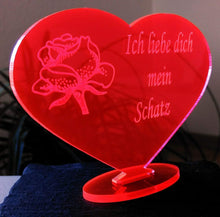 Laden Sie das Bild in den Galerie-Viewer, topgraveure Geschenk HERZ ICH LIEBE DICH VALENTINSTAG GESCHENK GEBURTSTAG LIEBESERKLÄRUNG SCHATZ