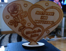Laden Sie das Bild in den Galerie-Viewer, topgraveure Geschenk HERZ MUTTERTAG GESCHENK BESTE MAMA ALLES GUTE-ALLES LIEBE GEBURTSTAG GESCHENK