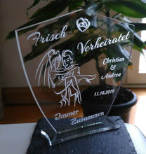 Laden Sie das Bild in den Galerie-Viewer, topgraveure Geschenk Hochzeit Geschenk IHR NAME + DATUM Hochzeitstag Geburtstag Liebe LED-Licht