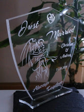 Laden Sie das Bild in den Galerie-Viewer, topgraveure Geschenk Hochzeit Geschenk IHR NAME + DATUM Hochzeitstag Geburtstag Liebe LED-Licht