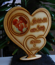 Laden Sie das Bild in den Galerie-Viewer, topgraveure Geschenk Liebe Geschenk IHR FOTO+TEXT Valentinstag Liebeserklärung Geburtstag Liebe Herz