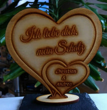 Laden Sie das Bild in den Galerie-Viewer, Liebe Geschenk IHR FOTO+TEXT Valentinstag Liebeserklärung Geburtstag Liebe Herz - topgraveure
