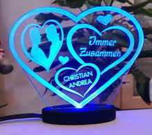 Laden Sie das Bild in den Galerie-Viewer, topgraveure Geschenk LIEBESGESCHENK MIT BELEUCHTUNG GESCHENK VALENTINSTAG, DER LIEBE, ICH LIEBE DICH