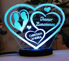 Laden Sie das Bild in den Galerie-Viewer, topgraveure Geschenk LIEBESGESCHENK MIT BELEUCHTUNG GESCHENK VALENTINSTAG, DER LIEBE, ICH LIEBE DICH