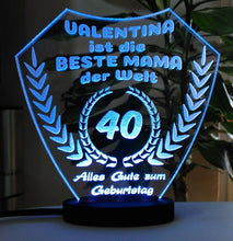 Laden Sie das Bild in den Galerie-Viewer, Beste MAMA Oma Schwester  MUTTERTAG GeschenkIDEE Geburtstag LED-Licht Herz Acryl
