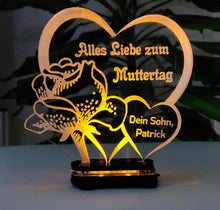 Laden Sie das Bild in den Galerie-Viewer, Alles Gute Alles Liebe zum MUTTERTAG-Beste Mama- GeschenkIDEE Liebe Herz Acryl**
