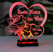 Laden Sie das Bild in den Galerie-Viewer, Alles Gute Alles Liebe zum MUTTERTAG-Beste Mama- GeschenkIDEE Liebe Herz Acryl**
