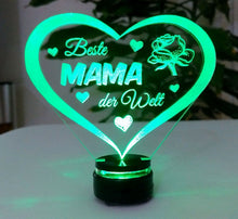 Laden Sie das Bild in den Galerie-Viewer, Alles Gute Alles Liebe zum MUTTERTAG-Beste MAMA- GeschenkIDEE Liebe Herz Acryl.

