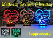 Laden Sie das Bild in den Galerie-Viewer, Alles Gute Alles Liebe zum MUTTERTAG-Beste Mama- GeschenkIDEE Liebe Herz Acryl**
