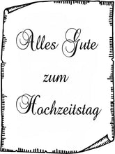 Load image into Gallery viewer, topgraveure Geschenk Dekor ALLES GUTE ZUM HOCHZEITSTAG -GESCHENK ACRYLGLAS MIT LED BELEUCHTUNG HOCHZEITSTAG
