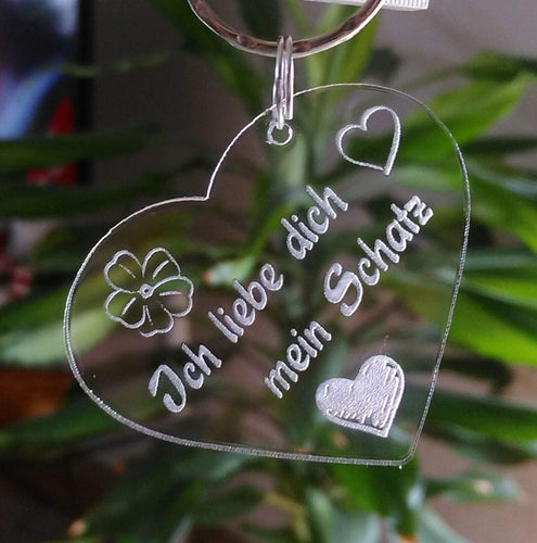 topgraveure Geschenk HERZ LIEBE SCHLÜSSELANHÄNGER LIEBESERKLÄRUNG VALENTINSTAG GEBURTSTAG